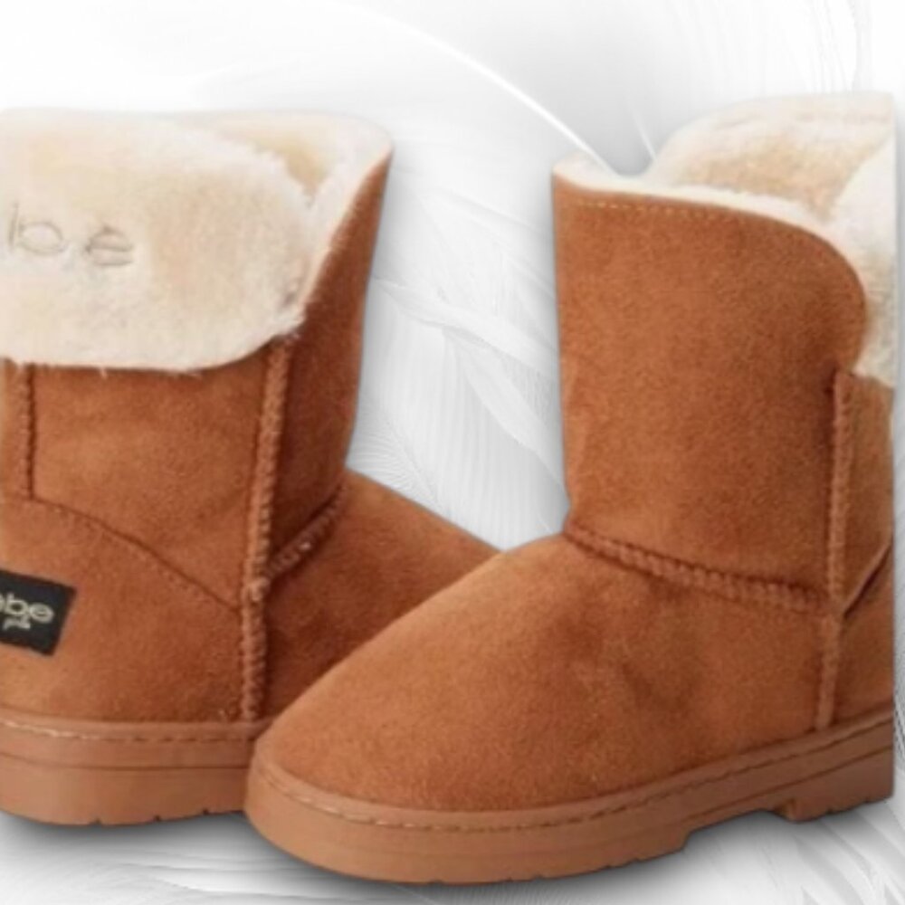 Bebe Girls’ Boots Shoes for girls Microsuede Sherpa Size 1